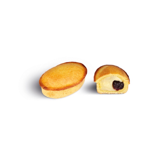 Pasticciotto mit Vanillecreme und Amarena