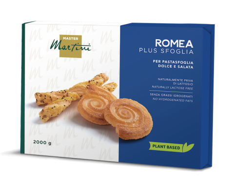 Master Martini Romea Plus Sfoglia 2000g: Blätterteig-Palmiers und -Twists, pflanzlich und laktosefrei